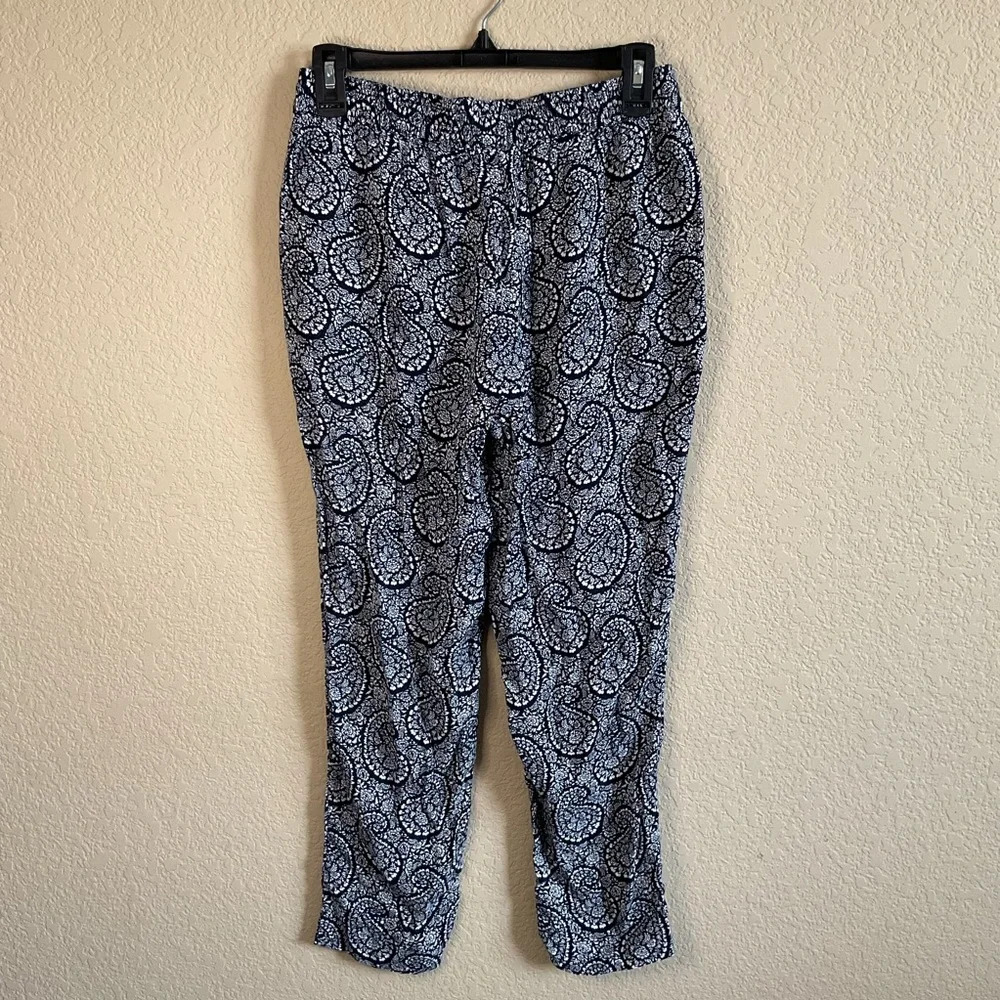 Talbots Womens Floral Paisley Flowy Lightweight Pants‎ Size Small Petite - Picture 2 of 5